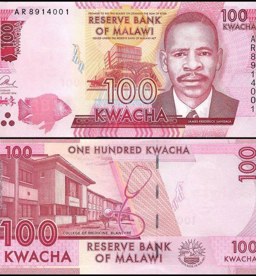 119 - Malawi 100 Kwacha, 2014, P-65, UNC